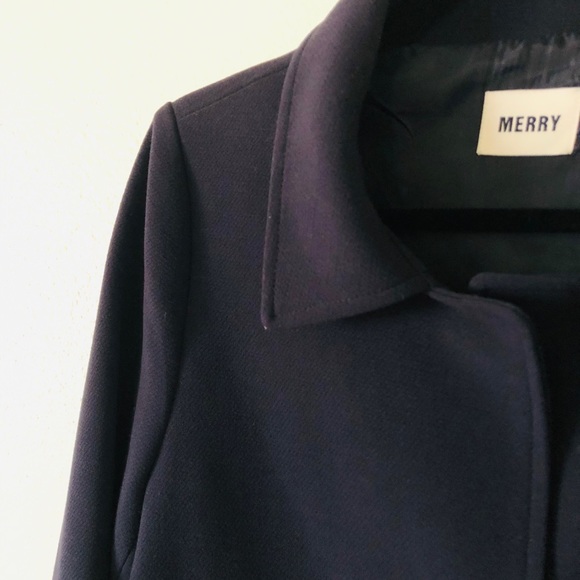 Coat jacket navy basic jackets outwear navyjacket - Picture 5 of 16